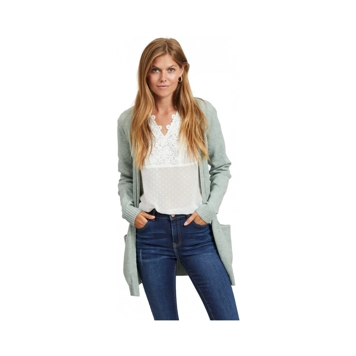 NOOS CARDIGAN RIL  GREEN MILIEU