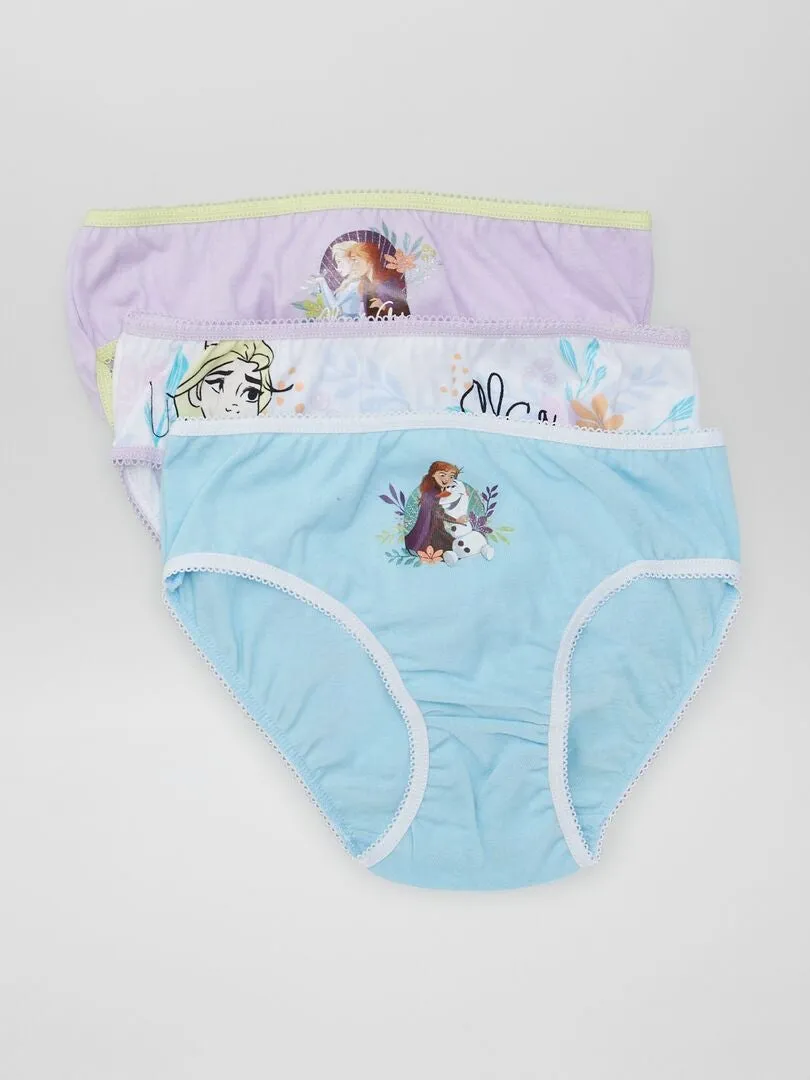 PACK DE 3 BRAGUITAS 'FROZEN'  AZUL
