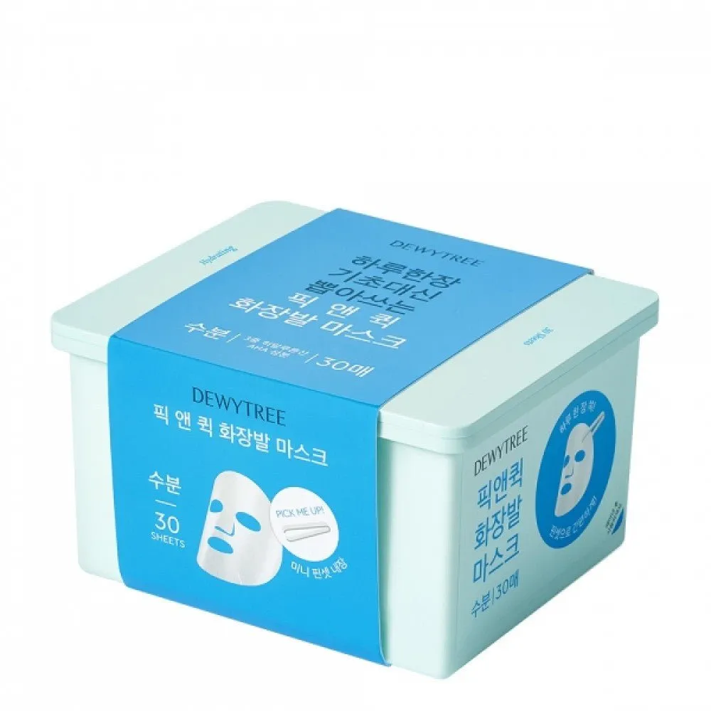 Pack de mascarillas Dewytree Pick and Quick Refreshing Aqua Mask 30UDS