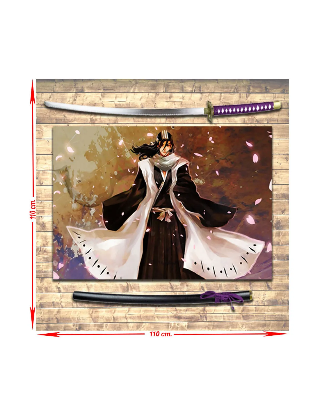 Pack Senbonzakura Kuchiki Byakuya + Estandarte, Bleach