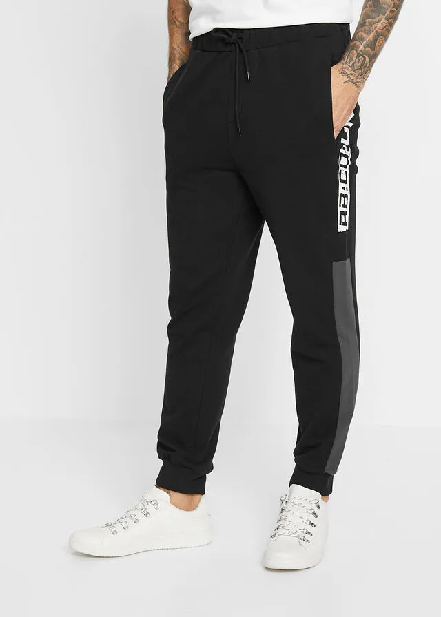 PANTALóN DE CHáNDAL CON POLIéSTER RECICLADO NEGROPIZARRA