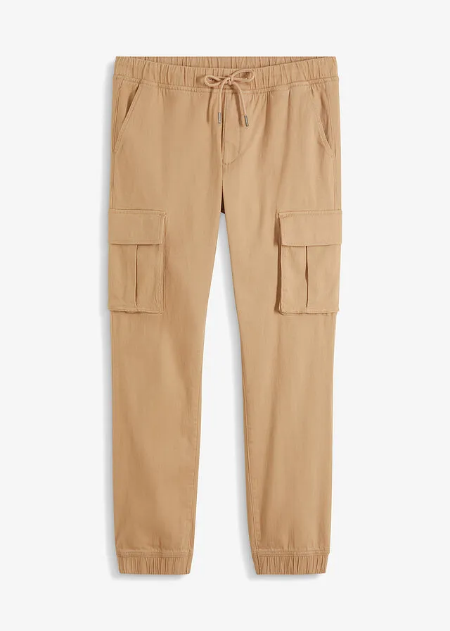 Pantalón de estilo cargo Café con leche