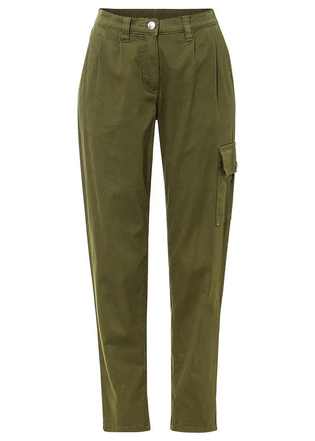 Pantalón de estilo cargo caqui oscuro