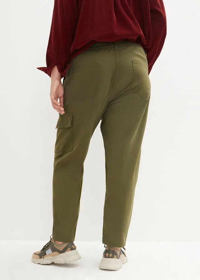Pantalón de estilo cargo caqui oscuro
