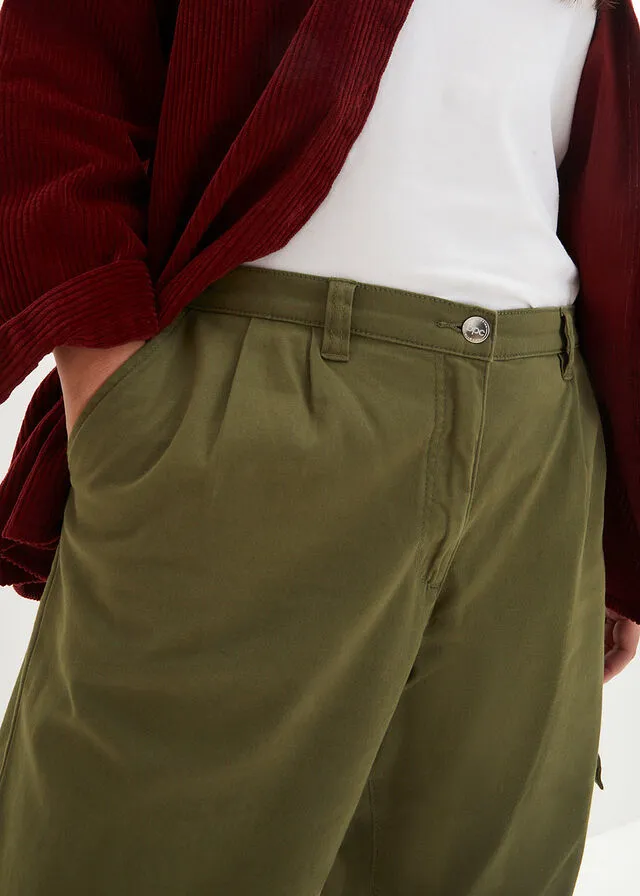 Pantalón de estilo cargo caqui oscuro