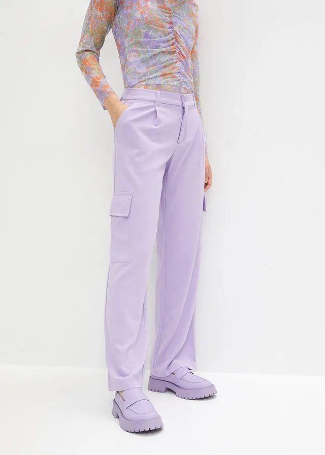 Pantalón de estilo cargo Violeta claro