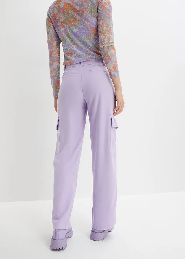 Pantalón de estilo cargo Violeta claro