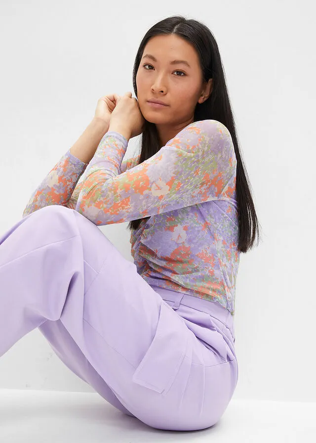 Pantalón de estilo cargo Violeta claro