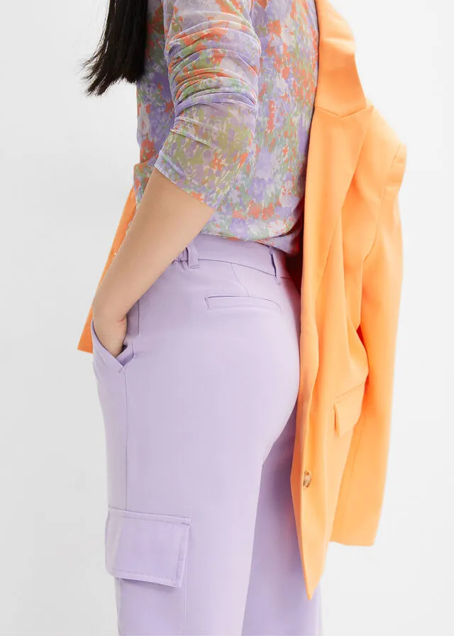 Pantalón de estilo cargo Violeta claro