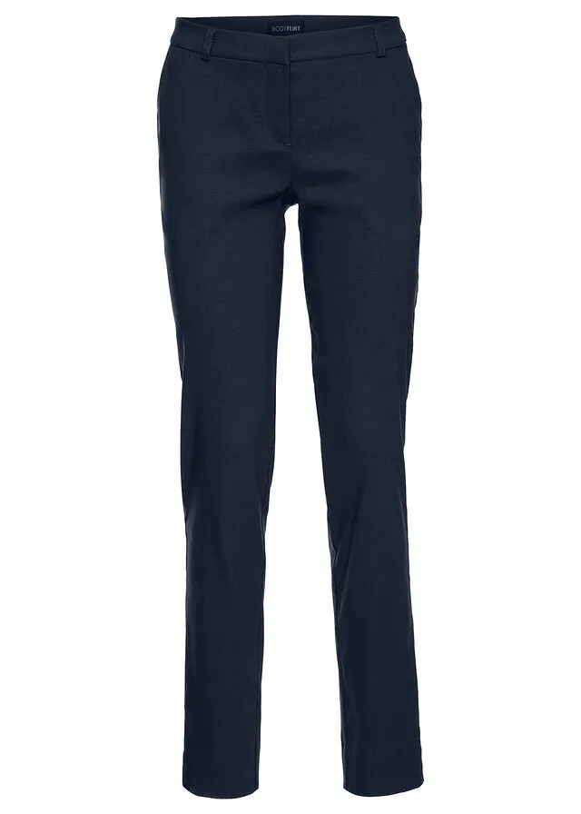 Pantalón elástico de estilo ejecutivo Azul marino