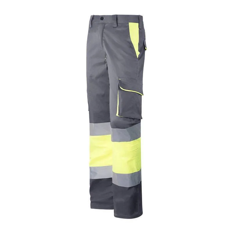 Pantalón Strech multibolsillos combinado con Alta visibilidad