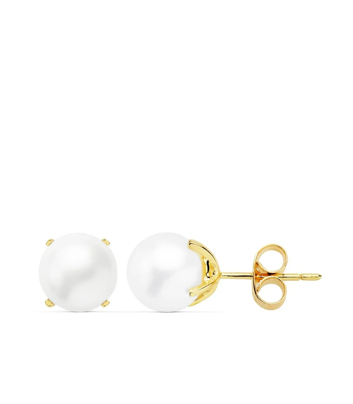 Pendientes Kimi Perla Cultivada Oro 18K 7,5MM