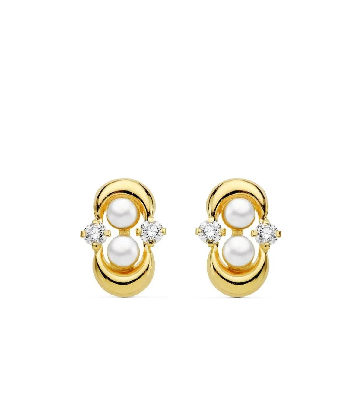 Pendientes oro amarillo Nerea 18 Ktes
