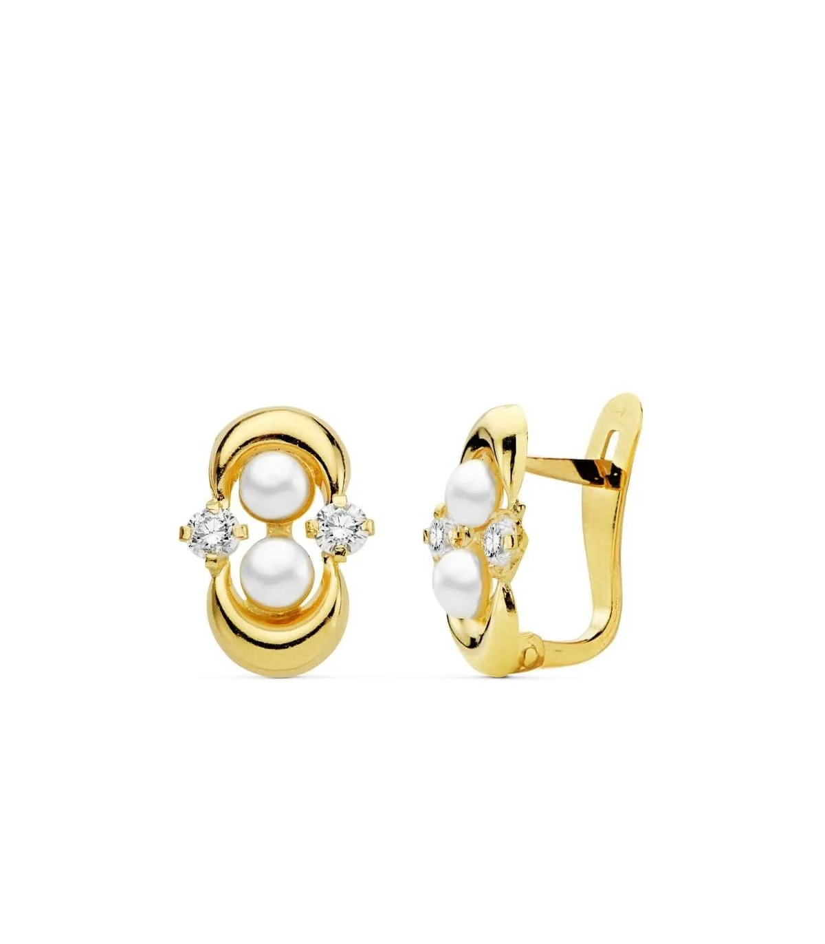 Pendientes oro amarillo Nerea 18 Ktes
