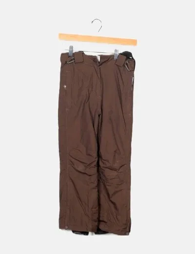 Pocopiano Pantalón marrón técnico