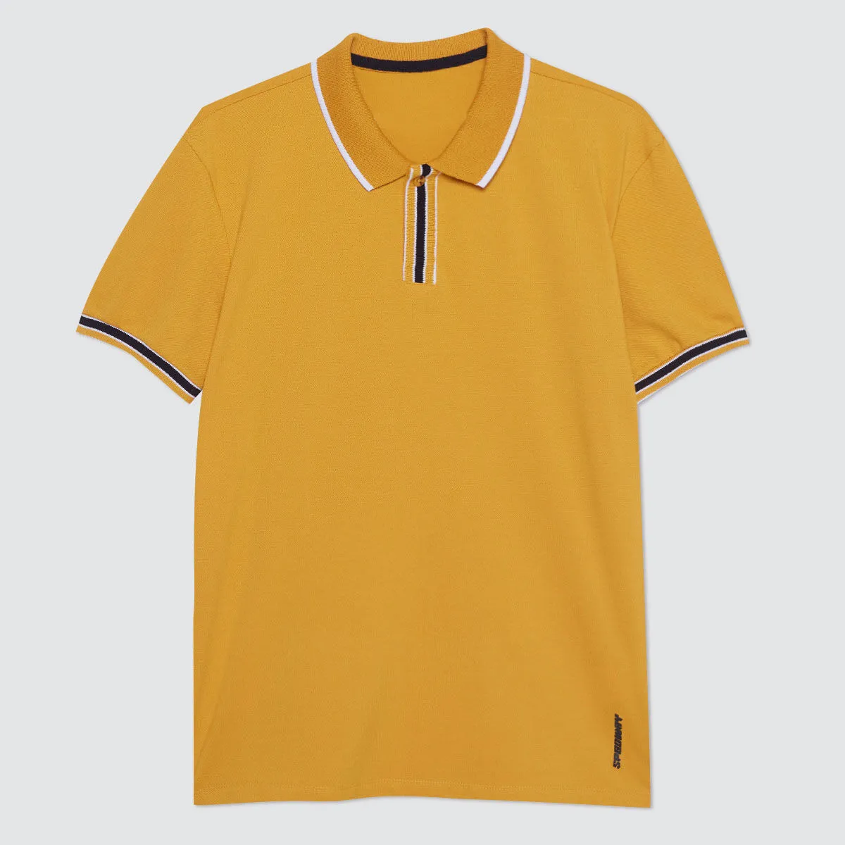 Polo Con Cuello Tejido