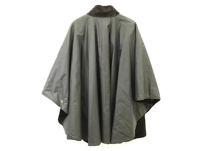 Poncho tipo capa reversible Fendissime Negro Gris 