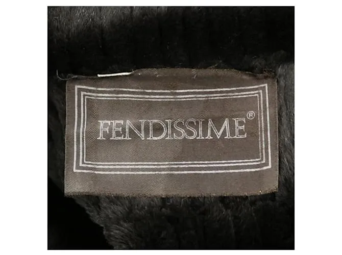 Poncho tipo capa reversible Fendissime Negro Gris 