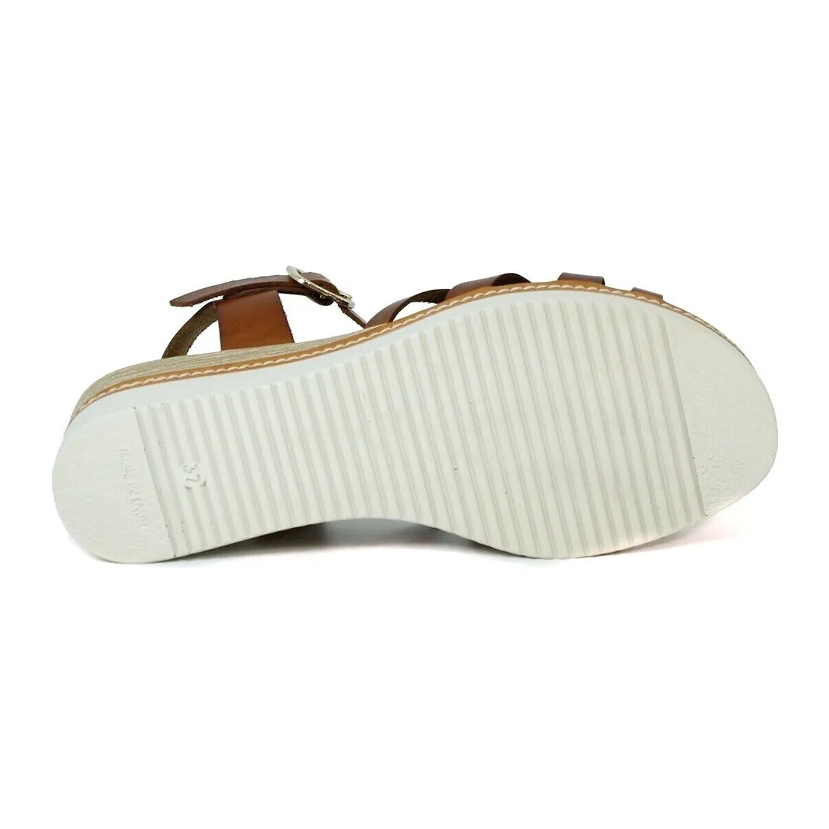 SANDALIAS CON PLANTA DE GEL  5542 CUERO