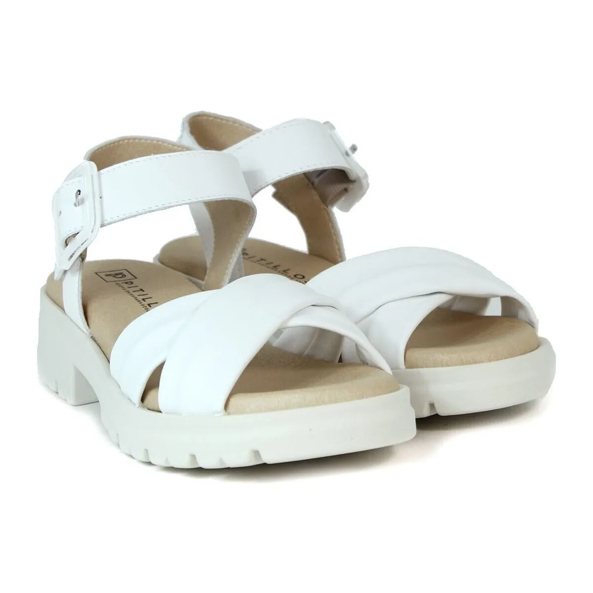 SANDALIAS CÓMODAS DE ESTILO CASUAL BLANCO  2832