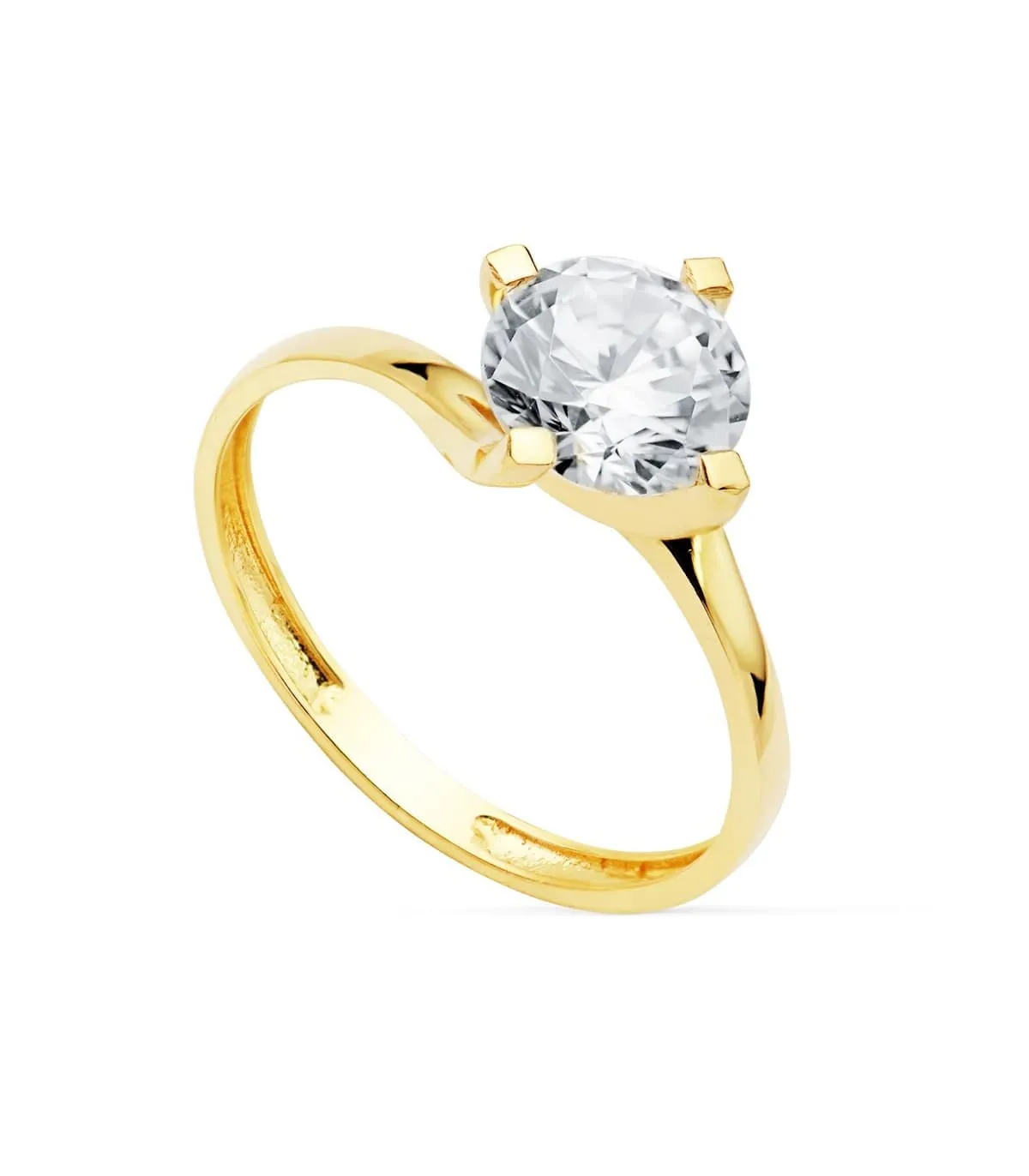 Solitario Mujer Oro Amarillo 18K Bremen