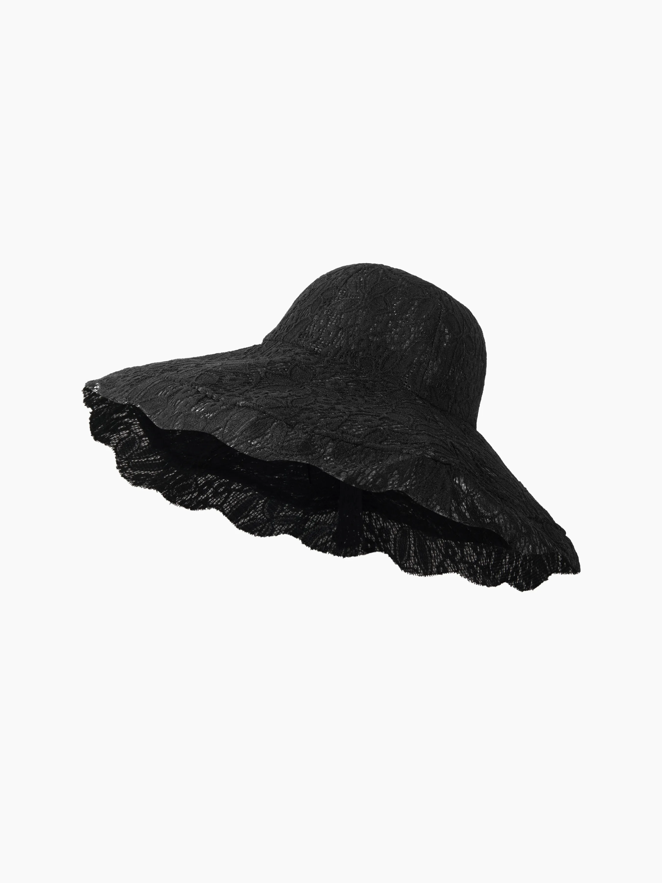  Sombrero de Paja de Encaje