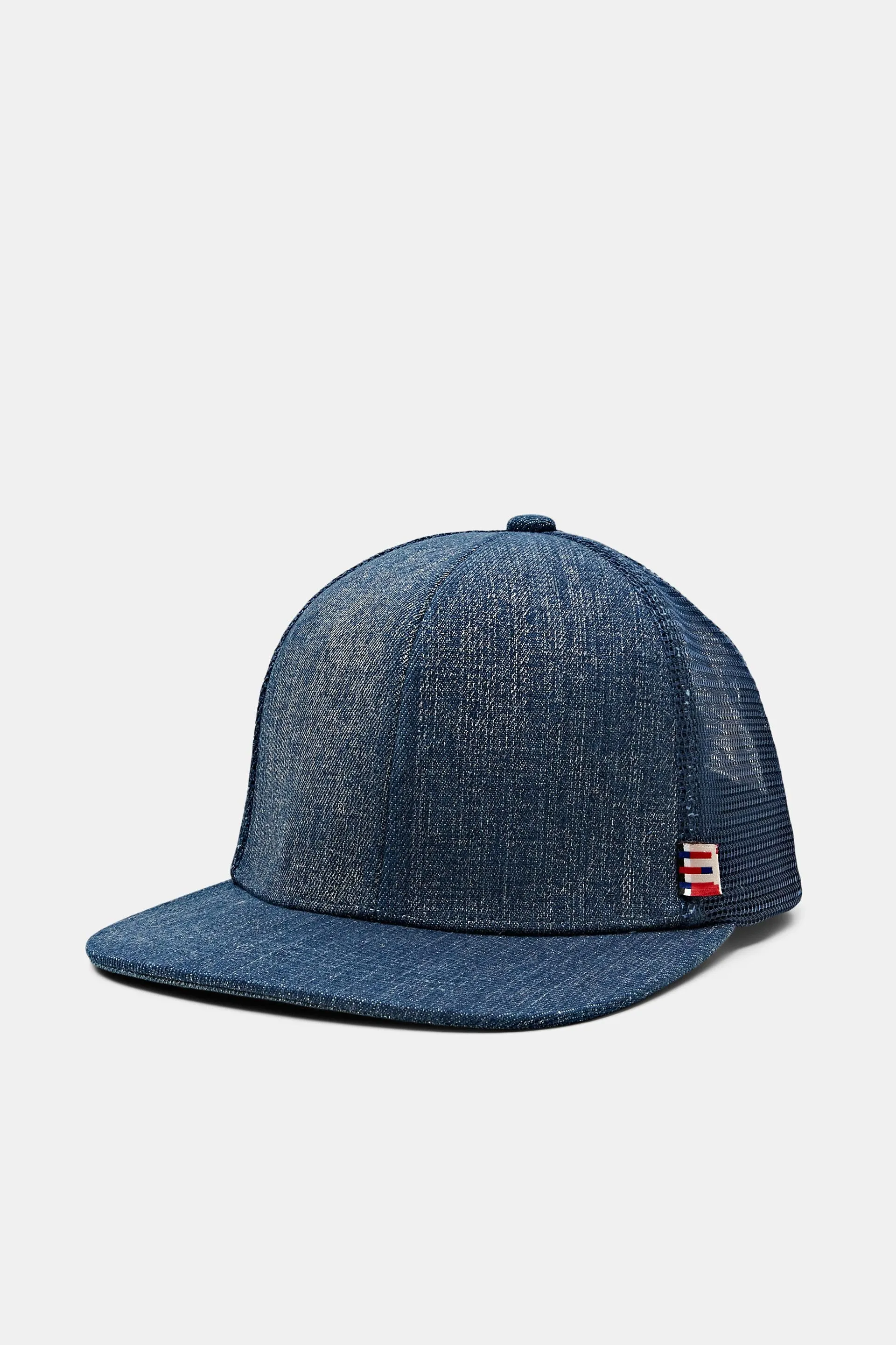 Sombrero estilo camionero de denim metalizado