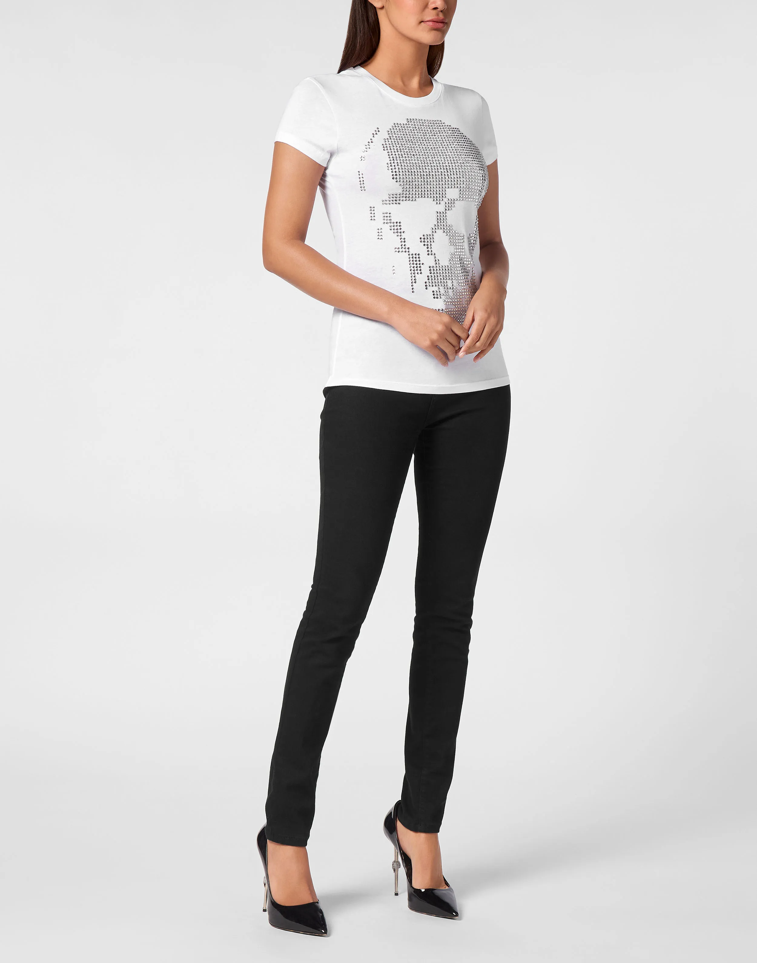 TSHIRT SEXY PURE SKULL STRASS