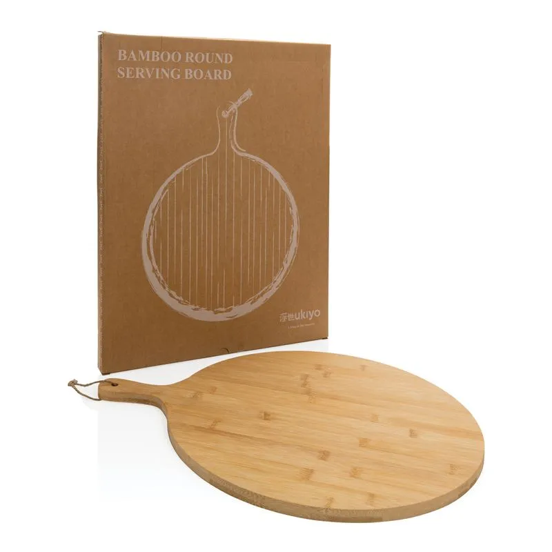 Tabla Ukiyo redonda de bambú