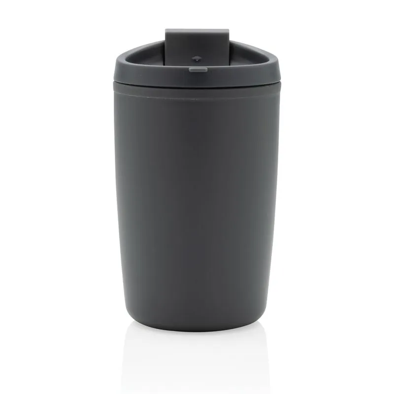 Taza de PP reciclado GRS con tapa abatible