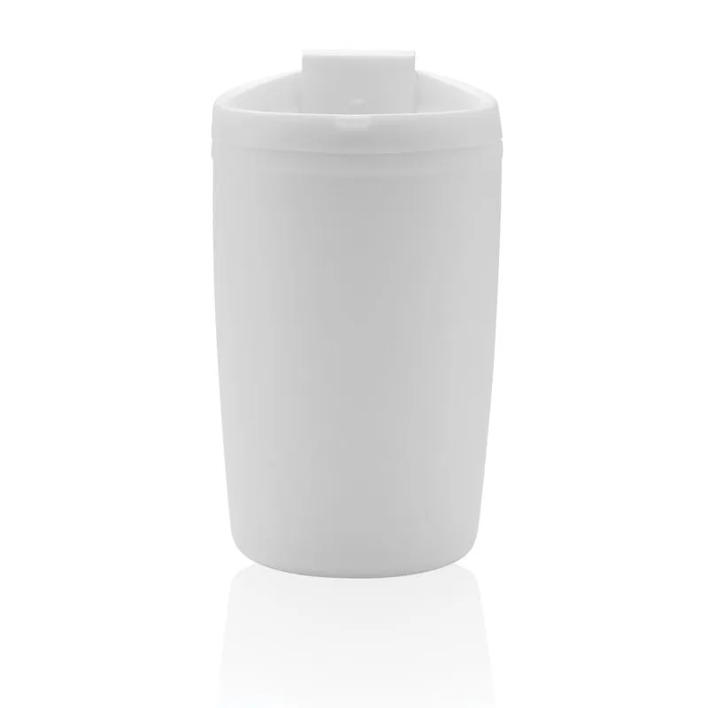 Taza de PP reciclado GRS con tapa abatible