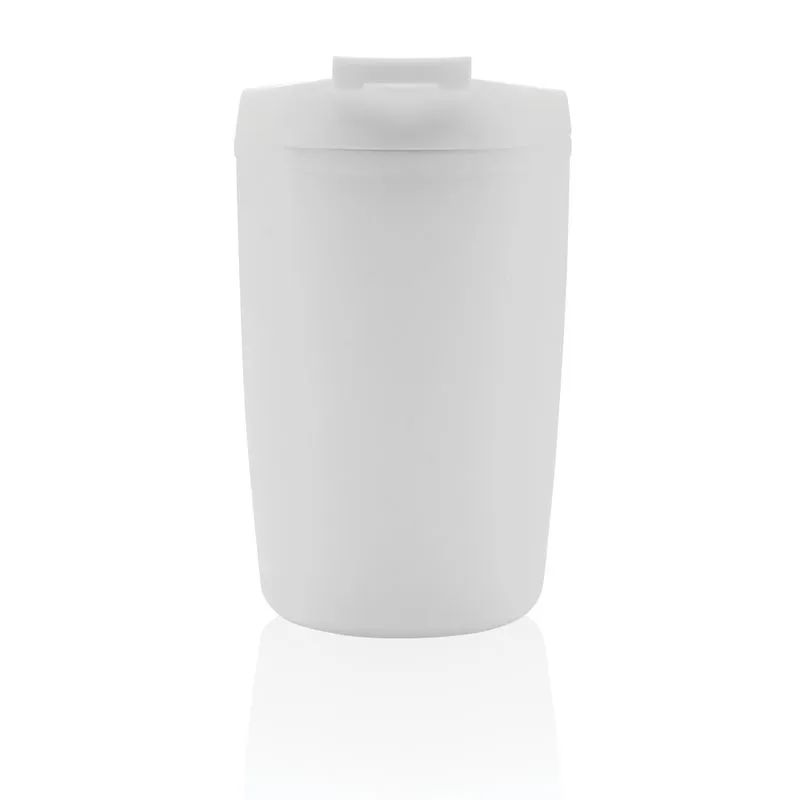 Taza de PP reciclado GRS con tapa abatible