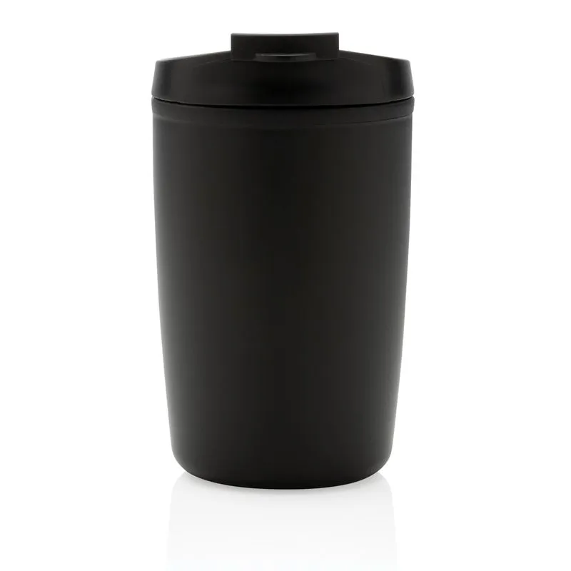 Taza de PP reciclado GRS con tapa abatible