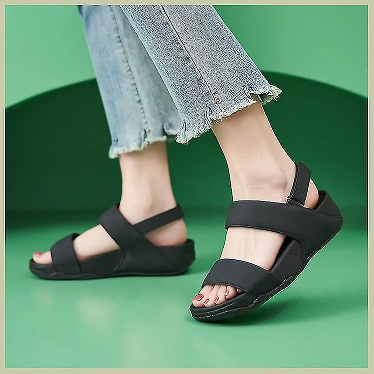 Verano Nuevo Velcro Deportes Ligeros Cómodo Sandalias de suela gruesa