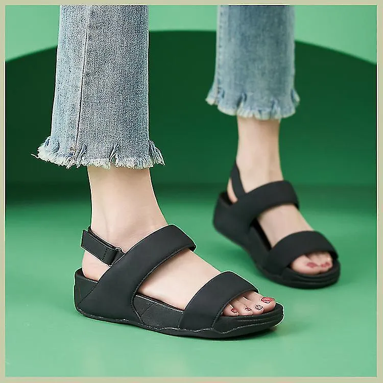 Verano Nuevo Velcro Deportes Ligeros Cómodo Sandalias de suela gruesa
