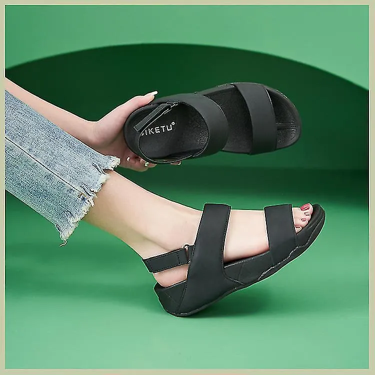 Verano Nuevo Velcro Deportes Ligeros Cómodo Sandalias de suela gruesa