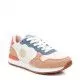 Zapatillas urban Xti 04366105 beiges con detalles azules y rosas