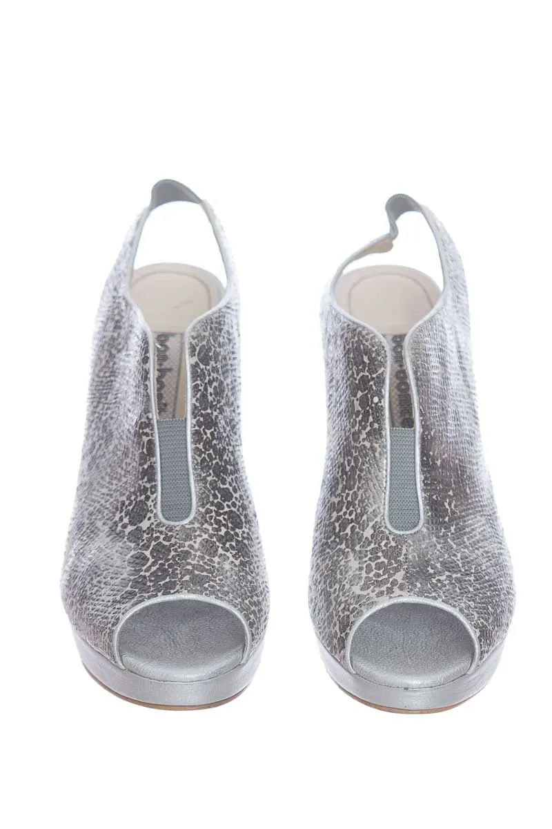 ZAPATOS COLOR PLATEADO  BON BONITE