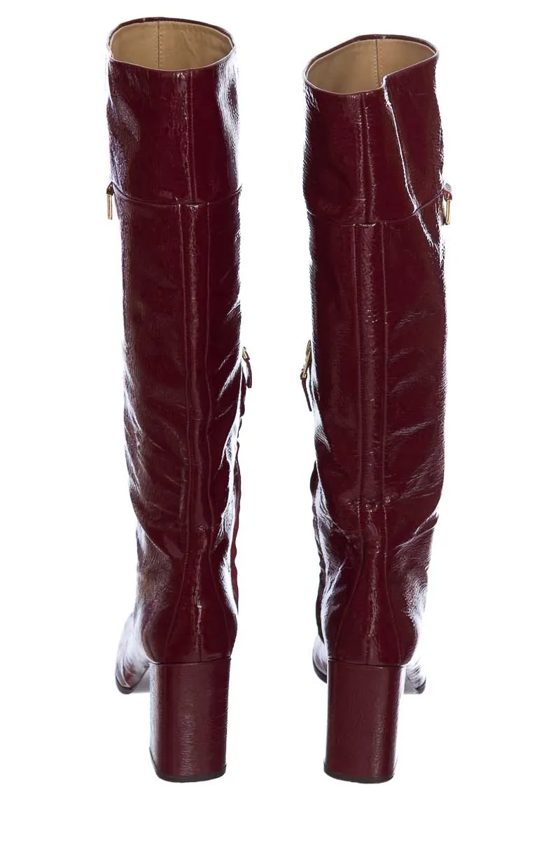 ZAPATOS COLOR VINOTINTO  DIANE VON FURSTENBERG