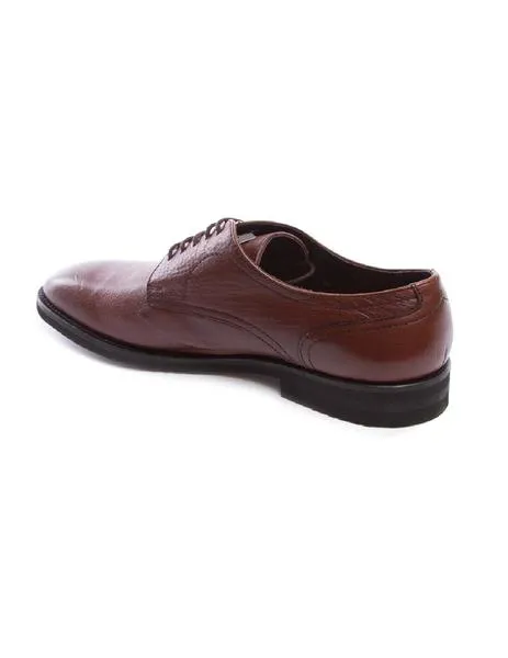 zapatos frau cordon liso goma marron