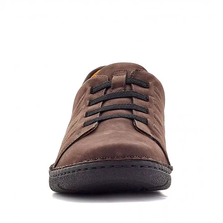 Zapatos sport Zen marrones con elásticos en frontal