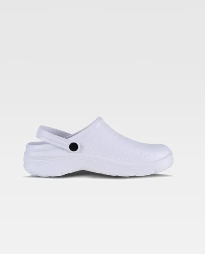 Zueco EVA unisex Ultraligero, ergonómico Anatómico, con cámara ortopédica, suave para los pies Blanco