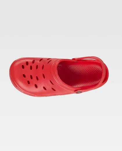 Zueco EVA unisex Ultraligero, ergonómico Anatómico, con cámara ortopédica, suave para los pies Rojo