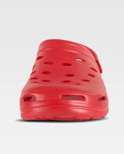 Zueco EVA unisex Ultraligero, ergonómico Anatómico, con cámara ortopédica, suave para los pies Rojo