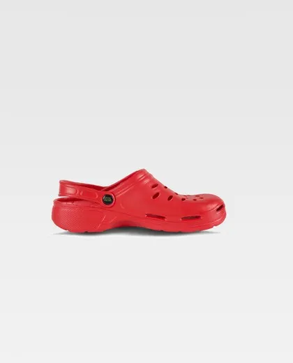Zueco EVA unisex Ultraligero, ergonómico Anatómico, con cámara ortopédica, suave para los pies Rojo