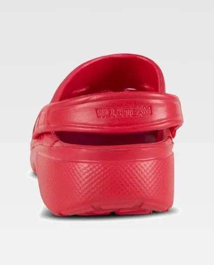 Zueco EVA unisex Ultraligero, ergonómico Anatómico, con cámara ortopédica, suave para los pies Rojo